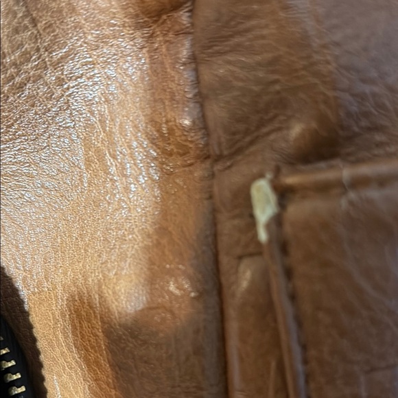 Steve Madden Brown Glossy Backpack Practical Design - Picture 15 of 16